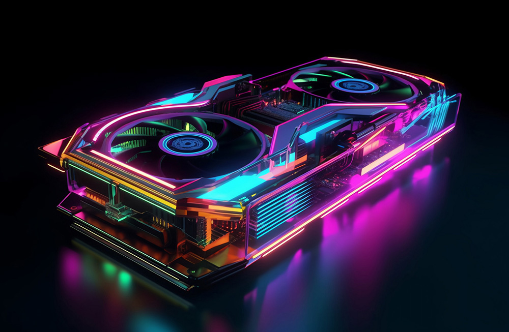 VGA graphics card type logo lighting module