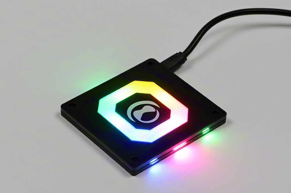 What are the functions of VGA graphics card logo lighting module